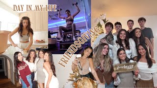 FRIENDSGIVING VLOG day in my life [upl. by Winson]