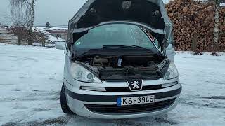 Peugeot 807 Citroen C8 Lancia Phedra 22hdi engine start [upl. by Mhoj]