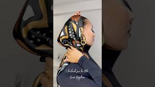 En amour des foulards de Ntany amp Marie🫶🏽 wwwntanymariecom turban afro tutorial hairstyle [upl. by Petracca]