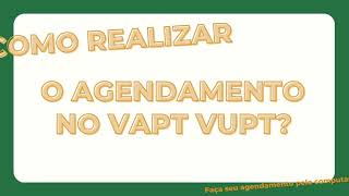 Como Realizar o Agendamento no Vapt Vupt [upl. by Aihsemot]