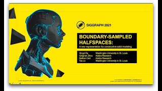 BoundarySampled Halfspaces SIGGRAPH 2021 Quick Summary [upl. by Casandra]