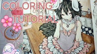 Coloring Tutorial🌸🎨🖍 colored pencils [upl. by Post956]