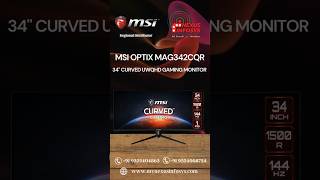 MSI Optix MAG342CQR 34quot Curved Gaming Monitor  219 UWQHD 1ms 144Hz Night Vision AMD Sync RGB [upl. by Kcirddehs49]