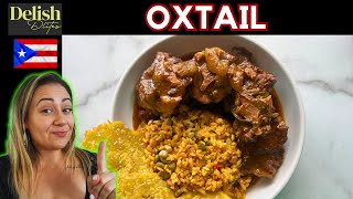 Rabo Guisado Puerto Rican Stewed Oxtail  Delish DLites  Puerto Rican Recipes [upl. by Hgielyak]