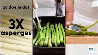 3x asperges koken schillen en grillen  How to  Allerhande [upl. by Wiencke]