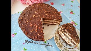 Сникерс Торт Сникерс Казакша рецепт Snickers cake [upl. by Mcleroy440]