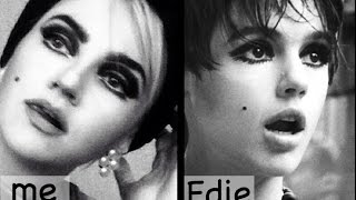 Edie Sedgwick Makeup Transformation [upl. by Einra77]