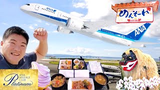 ANA SFC  Akita  Tokyo  Okinawa Day Trip  Premium Class amp Meals [upl. by Nagar]