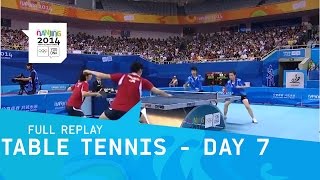 Table Tennis  Semi Finals Singles amp Mixed Doubles  Full Replay  Nanjing 2014 Youth Olympic Games [upl. by Rodavlas]