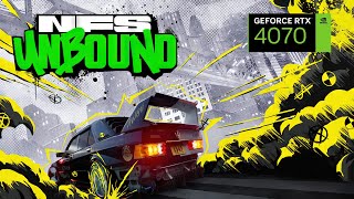 Need for Speed Unbound  RTX 4070  4K 1440p 1080p  Ryzen 7 5700X  PC Performance [upl. by Gnehp90]