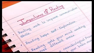 10 Lines essay On Importance of Reading in English  Benefits of Reading books 📚 📖 [upl. by Nnaid]