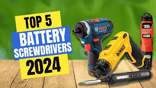 Best Battery Screwdrivers 2024  Which Battery Screwdriver Should You Buy in 2024 [upl. by Essila]