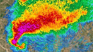 2011 Tipton Oklahoma Supercell Radar Loop [upl. by Issim294]