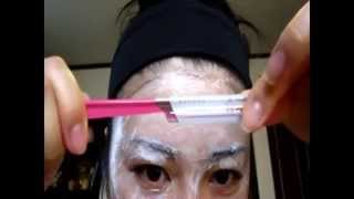 TutorialHow I shave my face 顔のうぶ毛そり・フェイスシェービングの方法 [upl. by Juli]