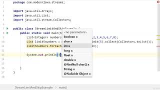 JAVA Advance Full Course  54 Java8 limit and skip [upl. by Gunthar]