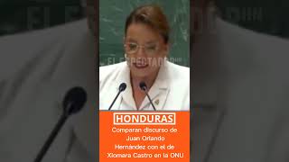 Comparan discurso de Joh con el de Xiomara en la ONU [upl. by Uta841]