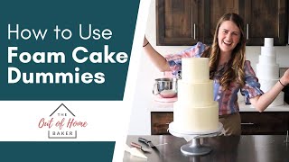 How to Use a Foam Cake Dummy  The Out of Home Baker [upl. by Bork601]