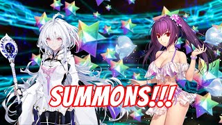 My Last Attempt To Summon Lady Avalon Proto Merlin amp Skadi Ruler  FGO Summer 7 Summons [upl. by Ayat]