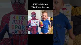 ABC Alphabet The First Lesson tiktok spiderman funny duet [upl. by Anos]