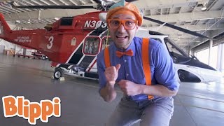 Blippi Explores A Firefighting Helicopter  Blippi  Learn With Blippi  Funny Videos amp Songs [upl. by Rigdon]