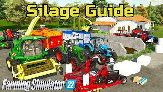 Are You Doing Silage WRONG  A BEGINNERS guide to making silage in Farming Simulator 22 [upl. by Wincer58]