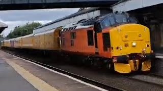 37405 TampT 37421 passes Altrincham on a test train [upl. by Eeliak]