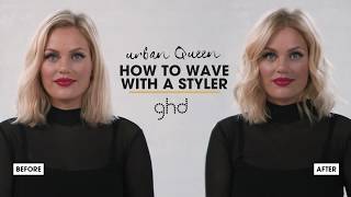 How To Wave Hair With a Straightener  Wavy Hair  LongLiveTheQueens [upl. by Etsirk4]