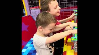 Chuck E Cheese Family Fun Day Games Arcade Happy Dance [upl. by Assed130]