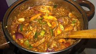 Vegetable gravy stew  GHANA foods  cookwithme cooking viral recipes asmrfood trendingfood [upl. by Thetis817]