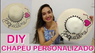 DIY Chapéu de praia personalizado com nome [upl. by Natalya]