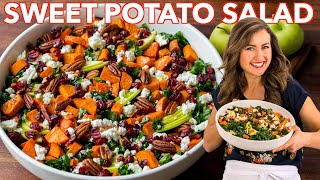 Roasted SWEET POTATO SALAD with Best Dressing [upl. by Aicirt]