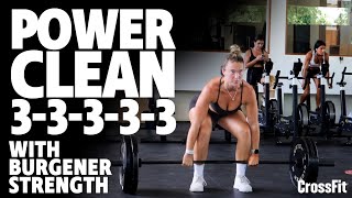 Power Clean Triples WOD Demo 221204 [upl. by Savadove]