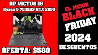 HP VICTUS 15 Ryzen 5 7535HS RTX 2050 LAPTOP POR MENOS DE 600  Black Friday 2024 Amazon [upl. by Miah]