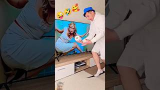 TV screen funny video prank funnymoments funny comedy entertainment memes viral shorts [upl. by Rotsen]