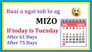 MIZO  CALENDAR CONCEPTUAL  AFTER X DAYS TYPE   MSSSB MPSC [upl. by Berna570]