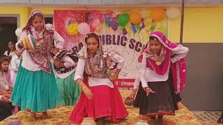 52 Gaj ka Daman Dance by girls of Chirag Public School Narwana [upl. by Llehsyar]