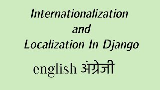 Localization and internationalization in Django  Nepali [upl. by Scriven42]