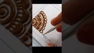 Mehndi class day 1 shortvideo mehndi learn practice beginners [upl. by Gildus897]