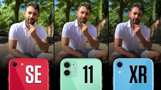 iPhone SE vs iPhone 11 vs iPhone XR Camera Comparison [upl. by Yoko]