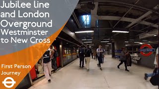 London Underground amp Overground First Person Journey  Westminster to New Cross [upl. by Souvaine]