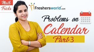 Aptitude Made Easy  Problems on Calendar 3 Basics and Methods Shortcuts Time and Date [upl. by Nnaylime]