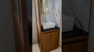 Teble Top Wash Basin Cabinet aluminiumfabrication shortvideo shortsfeed [upl. by Yenruoj]