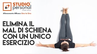 Elimina il mal di schiena con unico esercizio di stretching [upl. by Lyall]