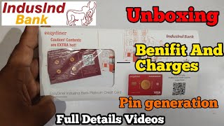 Indusind Bank Eazydiner Credit Card unboxing video। Eazydiner indusind Bank Platinum Credit Card। [upl. by Holden]