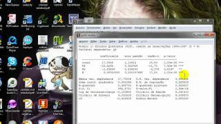 Tutorial Econometria no Gretl  UFMT parte 2 [upl. by Hplodnar]