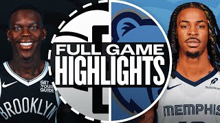 NETS at GRIZZLIES  FULL GAME HIGHLIGHTS  October 30 2024 [upl. by Erny]