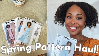 Spring Pattern Haul  McCalls Pattern New Look Patterns ✨🧵 [upl. by Airitak]