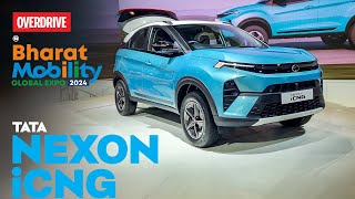 Tata Nexon CNG walkaround  another reason to pick this SUV  odmag [upl. by Suivatnom]