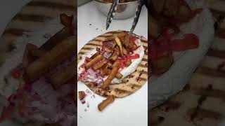 Greek Souvlaki Kebabs  Pork Souvlaki  SOUVLAKI Most Popular GREEK Street Food Pak Foods [upl. by Karilynn]