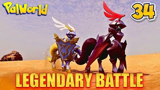 FIRST LEGENDARY BATTLE🔥 Palworld Gameplay In HINDI  Pokemon With Guns 34 [upl. by Nicolle142]